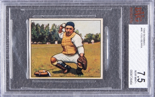 1950 Bowman #46 Yogi Berra - BVG NM+ 7.5